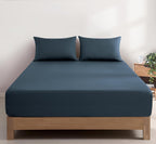 Vintage Washed Cotton Fitted Sheet Combo – 100% Natural, Ultra Soft & Breathable