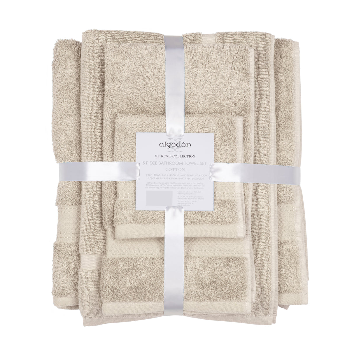 St Regis Collection Towel Pack Luxury Hotel-Quality Soft Cotton Bath and Hand Towels