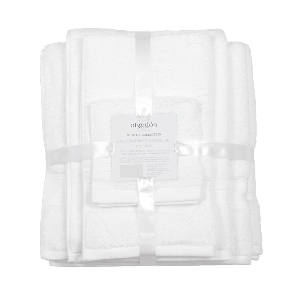 St Regis Collection Towel Pack Luxury Hotel-Quality Soft Cotton Bath and Hand Towels