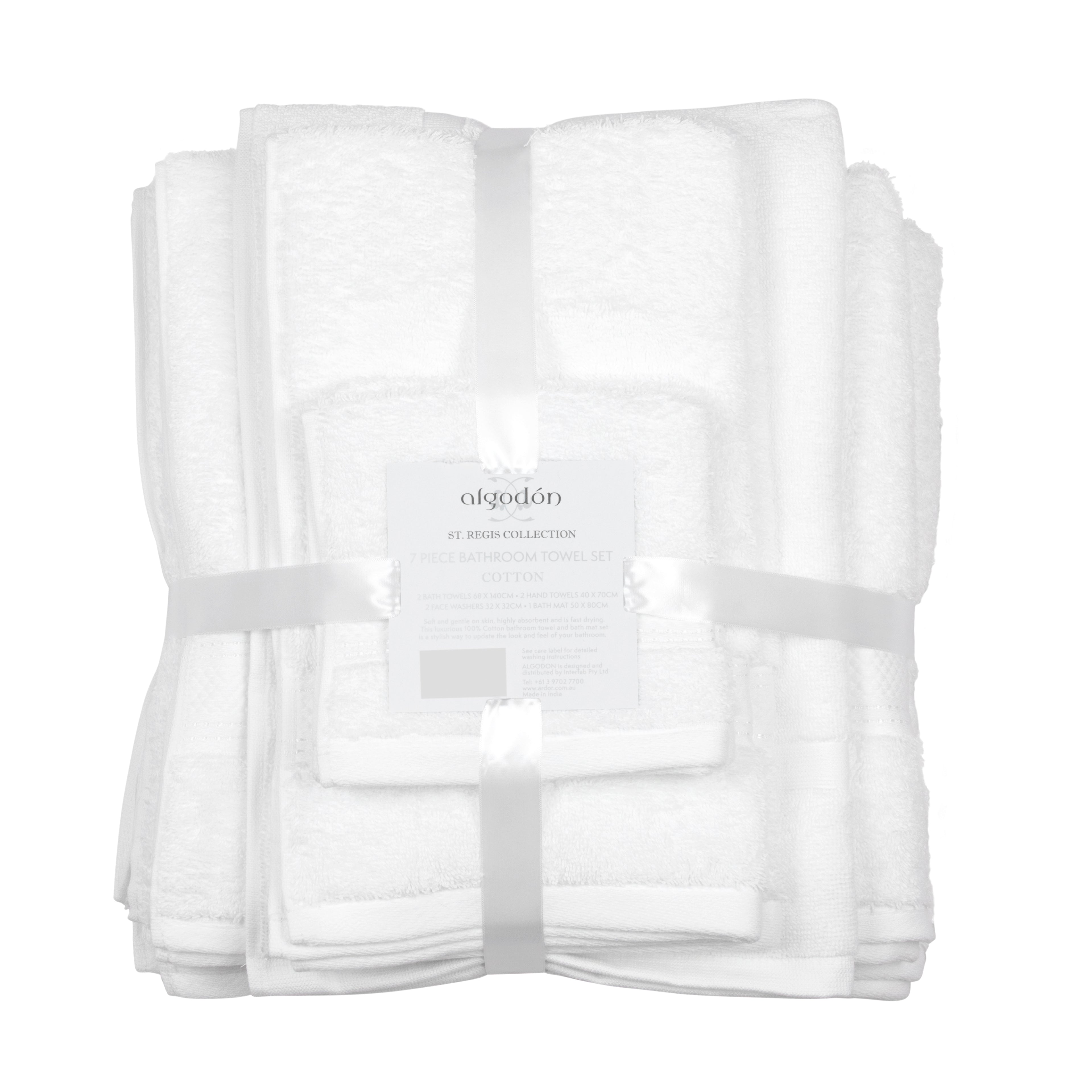 St Regis Collection Luxury Towel Pack - Premium Hotel-Style Bath Linens and Towels