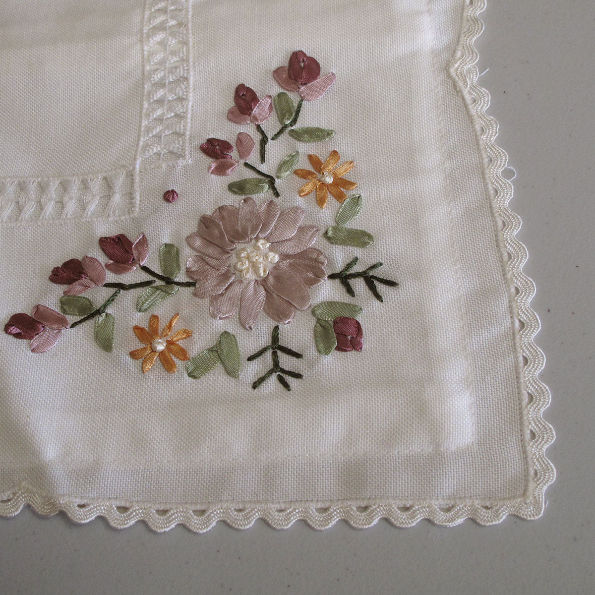 Victoriana Applique Embroidered Decorative Cushion Cover for Home and Living