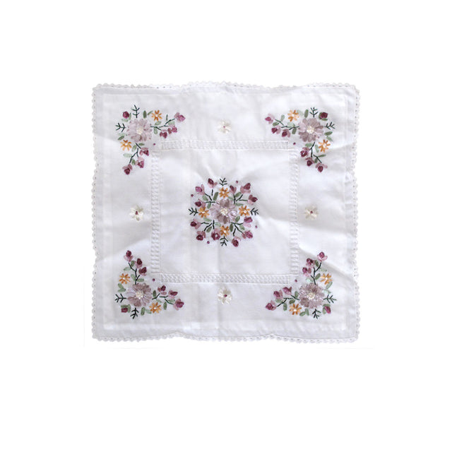 Victoriana Applique Embroidered Decorative Cushion Cover for Home and Living