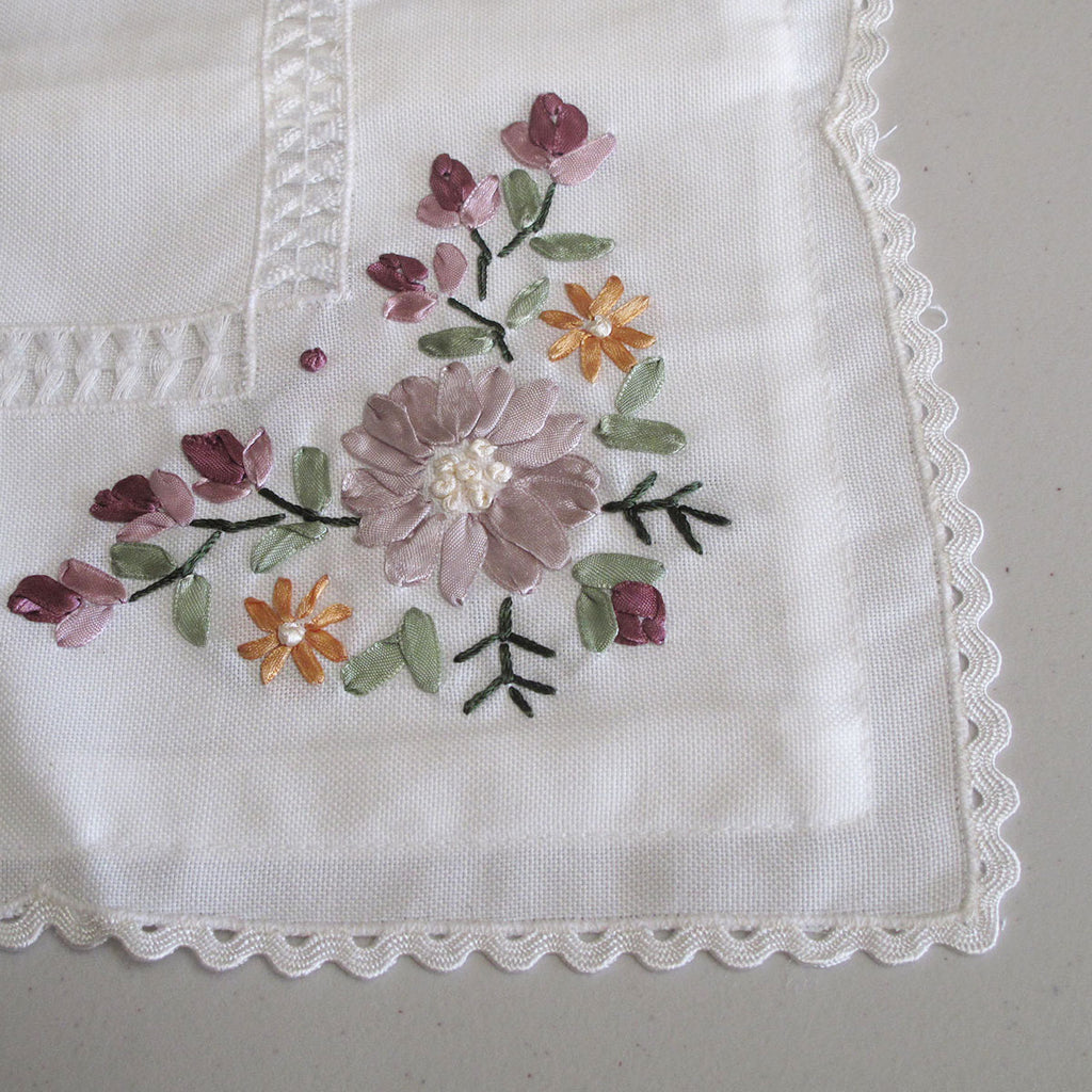 Victoriana Applique Embroidered Decorative Cushion Cover for Home and Living