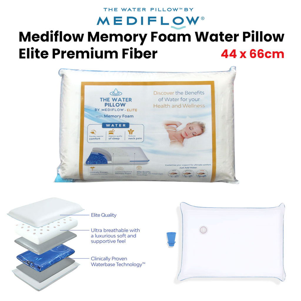 Mediflow Elite Memory Foam Water Pillow