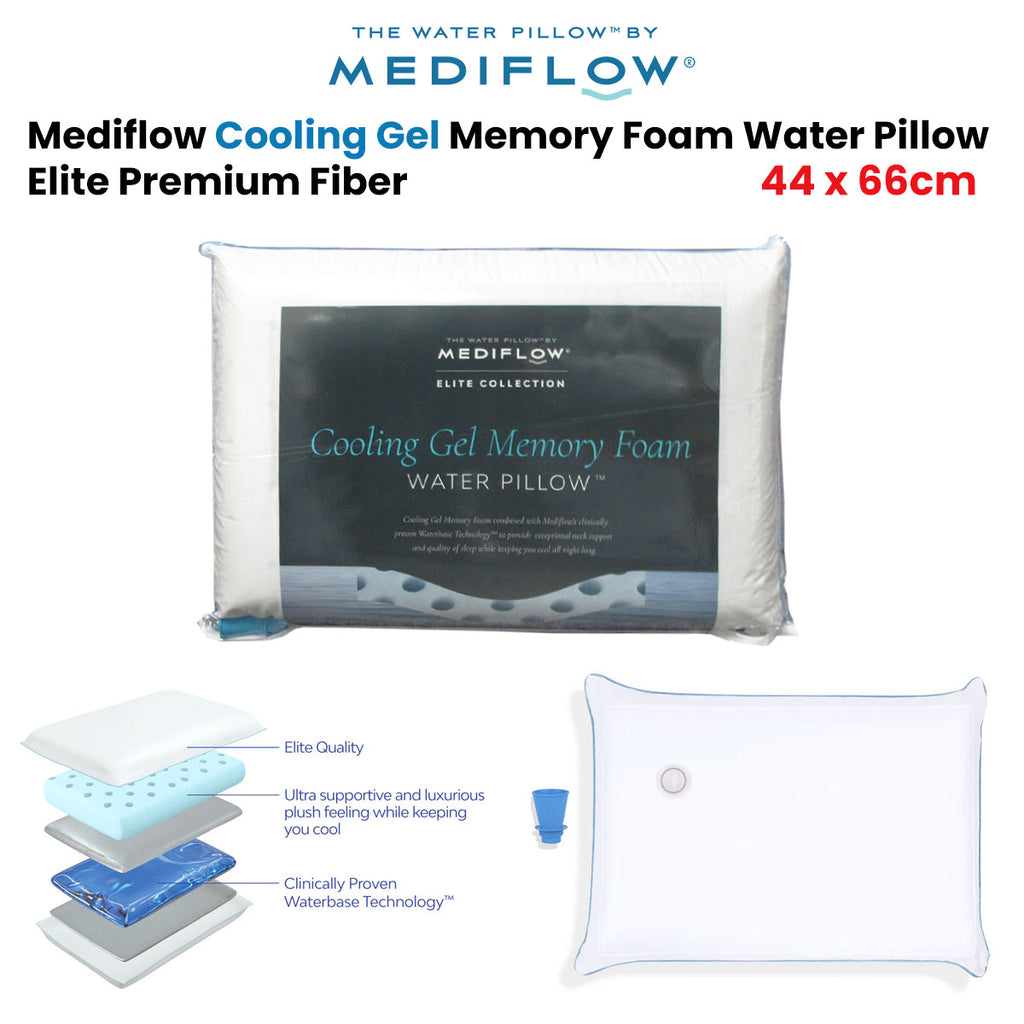 Mediflow Elite Cooling Gel Water Pillow