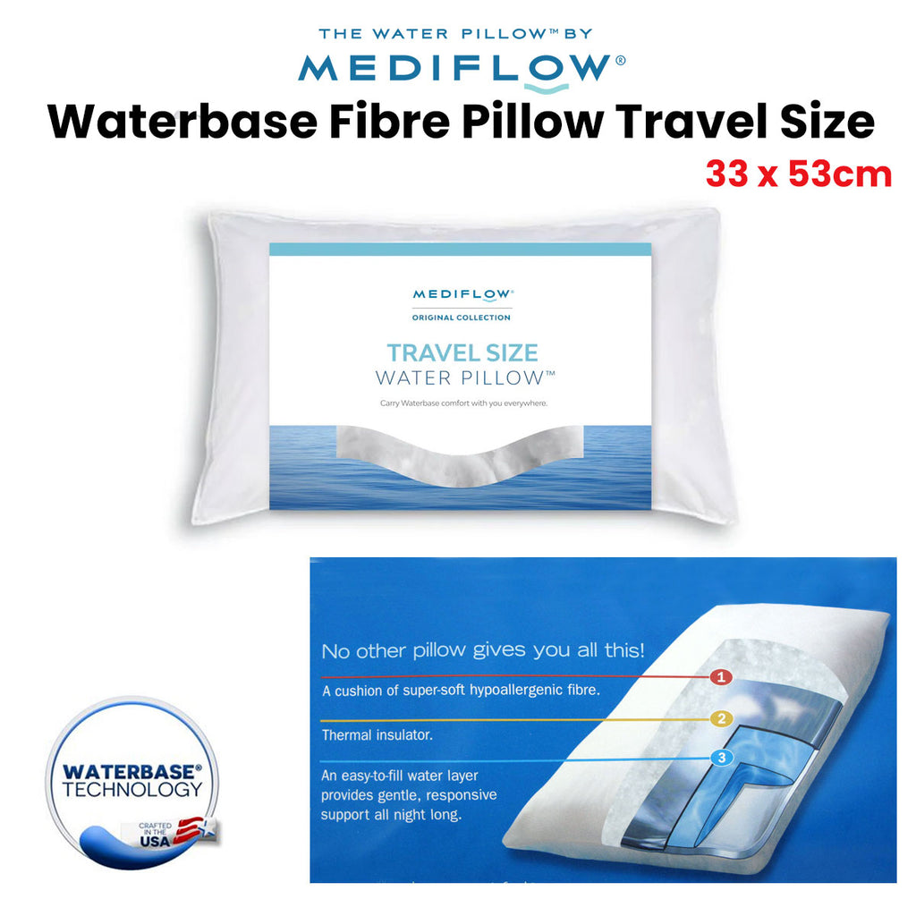 Mediflow Travel Waterbase Pillow 33x53 cm