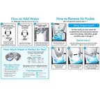 Mediflow Adjustable Waterbase Pillows Twin Pack