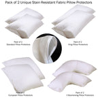 V Boomerang Stain Resistant Pillow Protectors Set