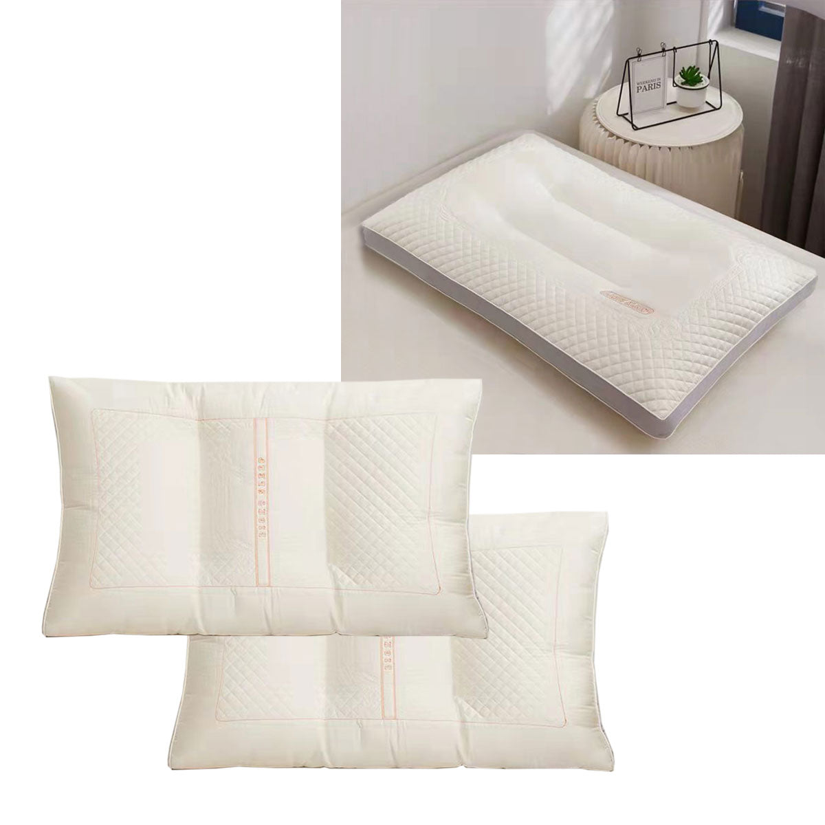 Allure Twin Pack Pearl Protein Pillows