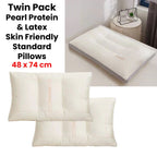 Allure Twin Pack Pearl Protein Pillows