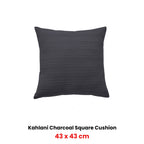 Bianca Kahlani Waffle Square Filled Cushion - Soft Textured Decorative Throw Cushion