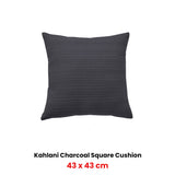 Bianca Kahlani Waffle Square Filled Cushion - Soft Textured Decorative Throw Cushion