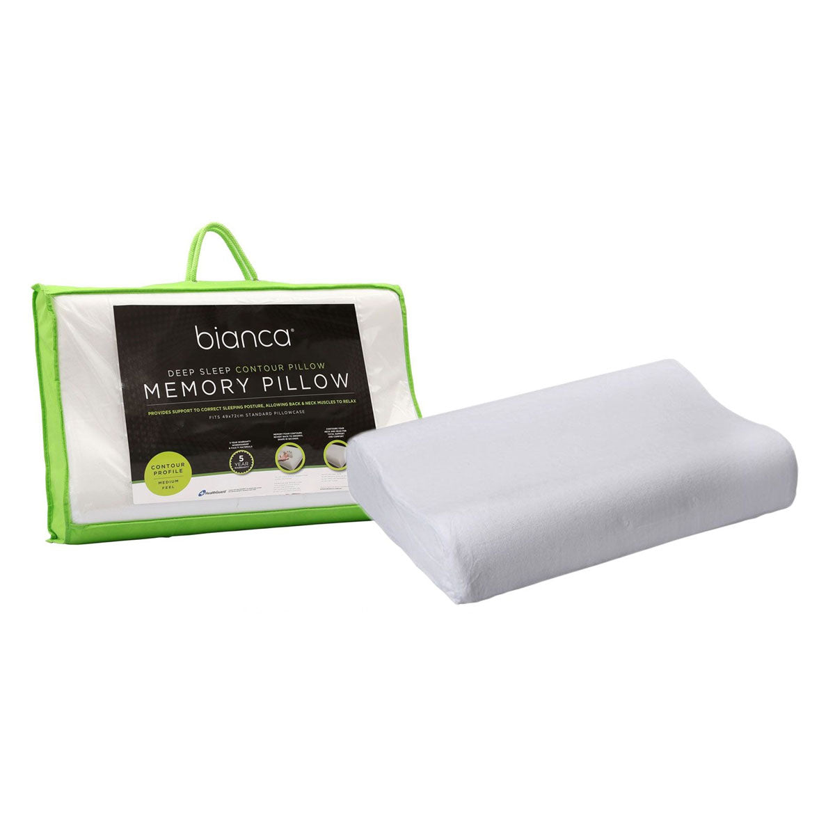 Bianca Contoured Memory Foam Pillow