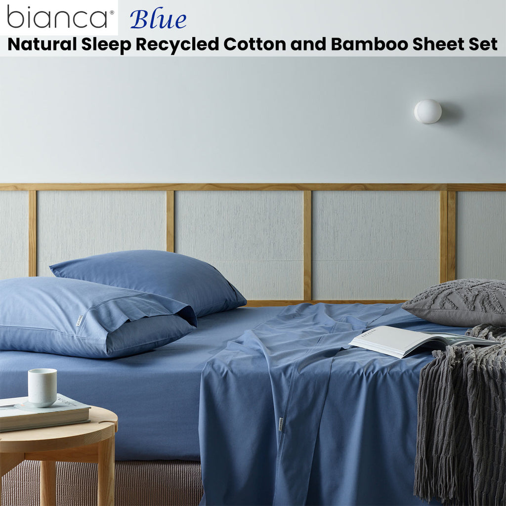 Bianca Natural Sleep Recycled Cotton and Bamboo Sheet Set - Eco-Friendly Bedding