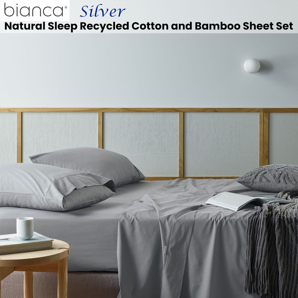 Bianca Natural Sleep Recycled Cotton and Bamboo Sheet Set Eco-Friendly Bedding