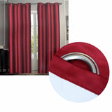 Coated Back Blockout Eyelet Curtains - Cherry Red