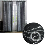 Elegant Sheer Eyelet Curtains with Foil Design