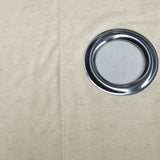 Linen Cotton Coated Eyelet Curtains Natural 140 x 213cm