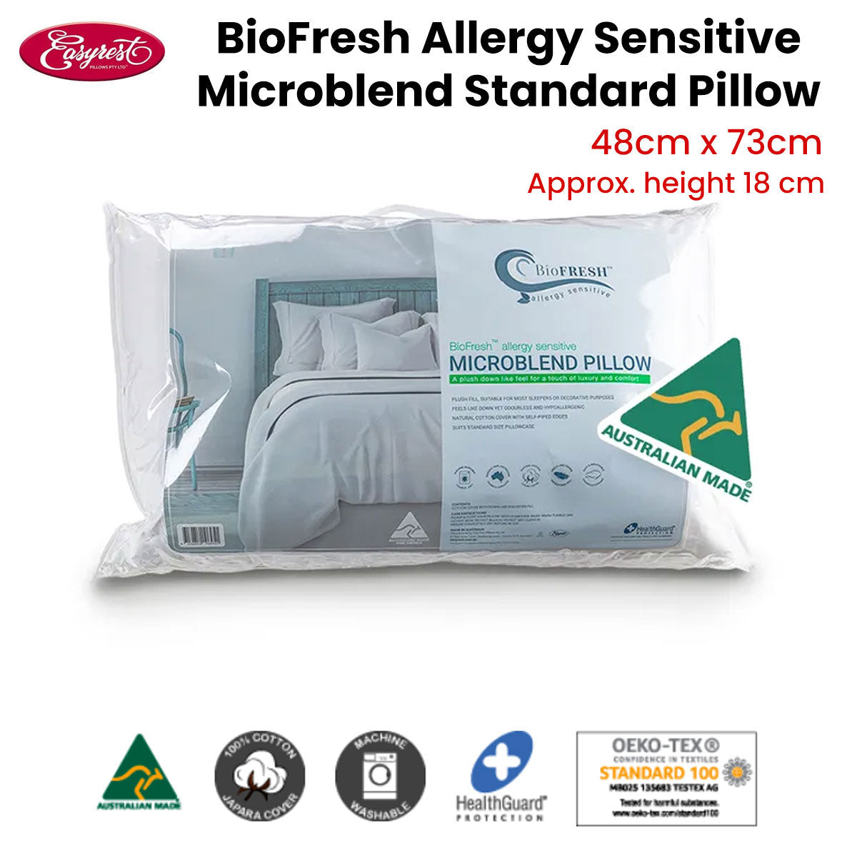 Easyrest BioFresh Allergy Sensitive Pillow