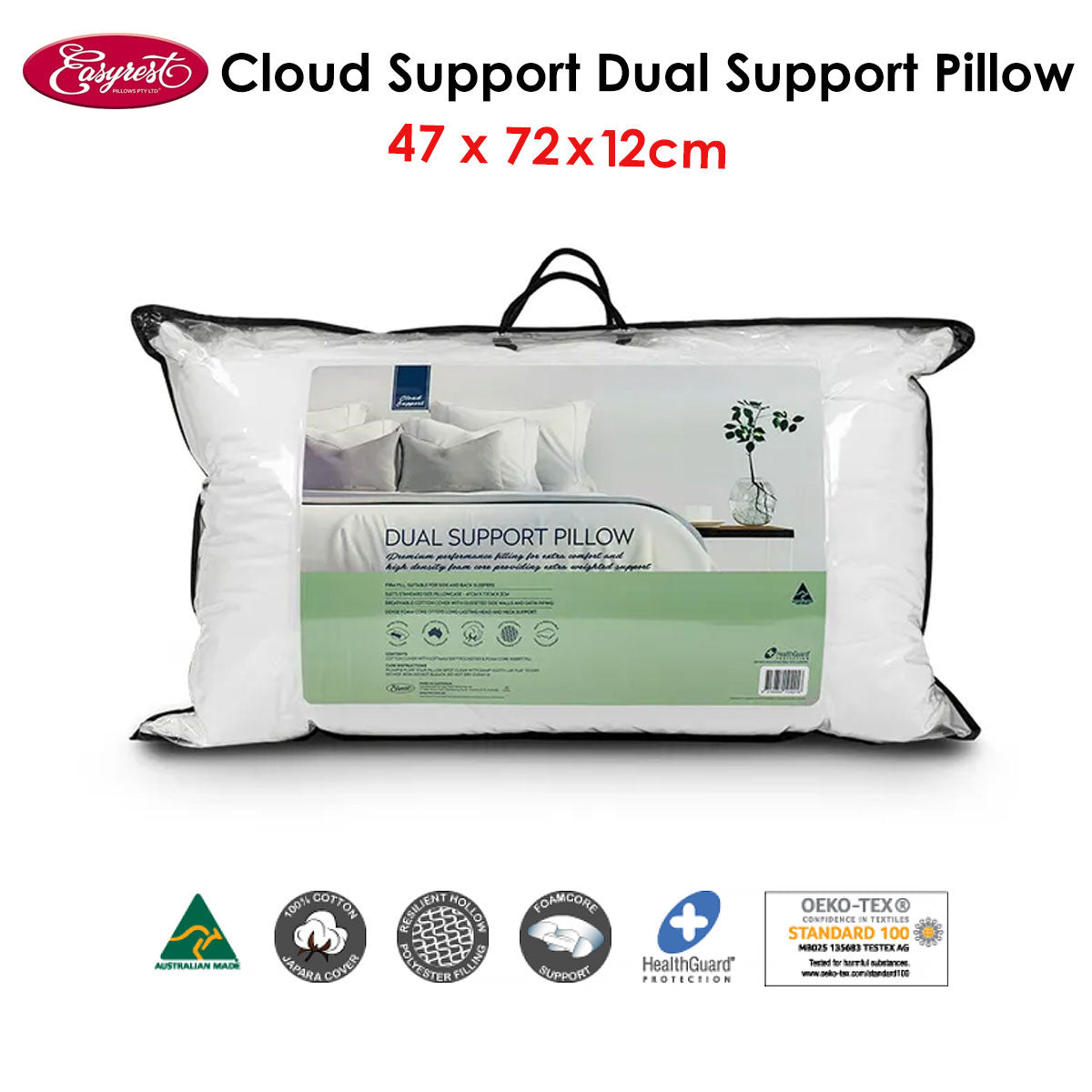 Easyrest Cloud Support Dual Support Pillow