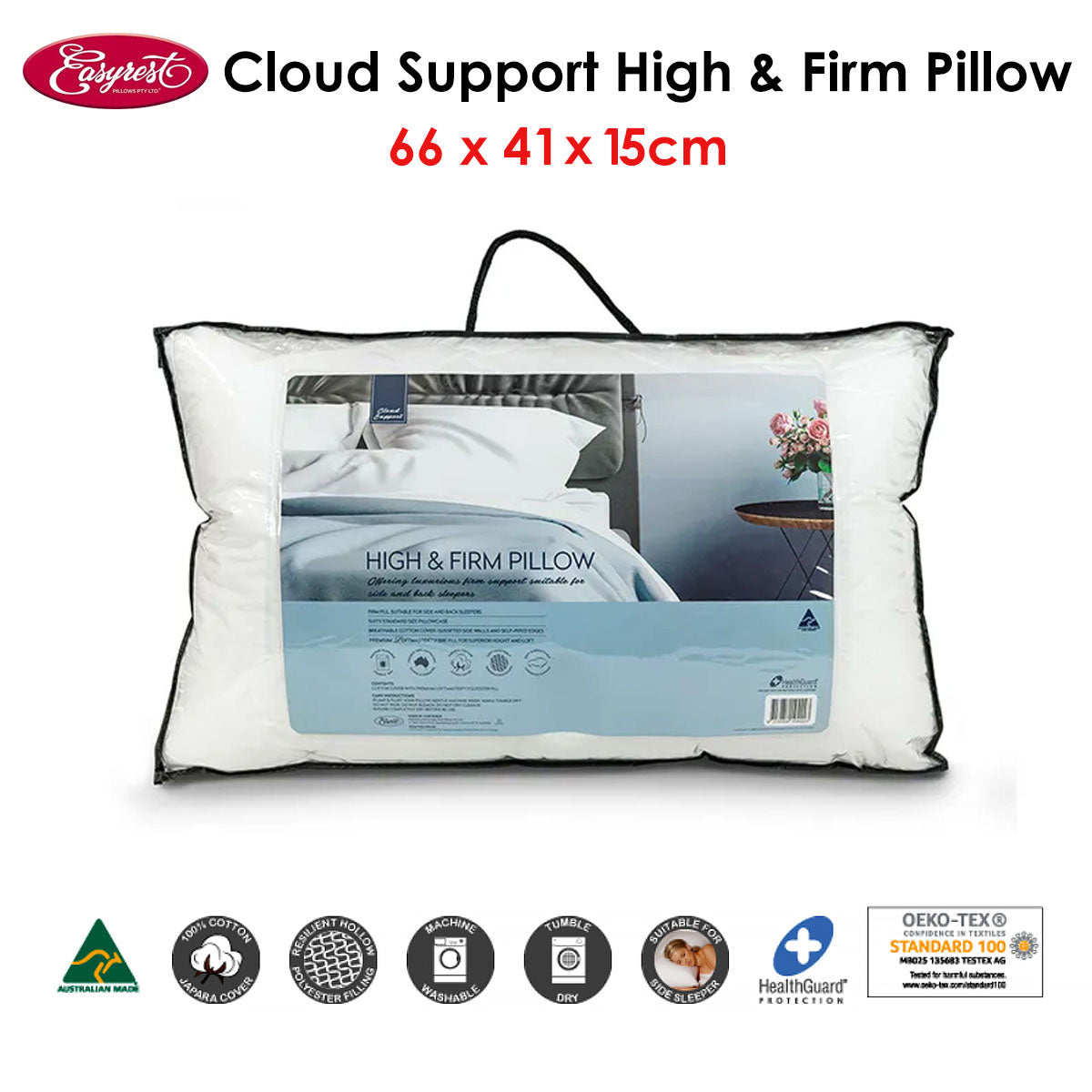 Easyrest Cloud Support High & Firm Pillow