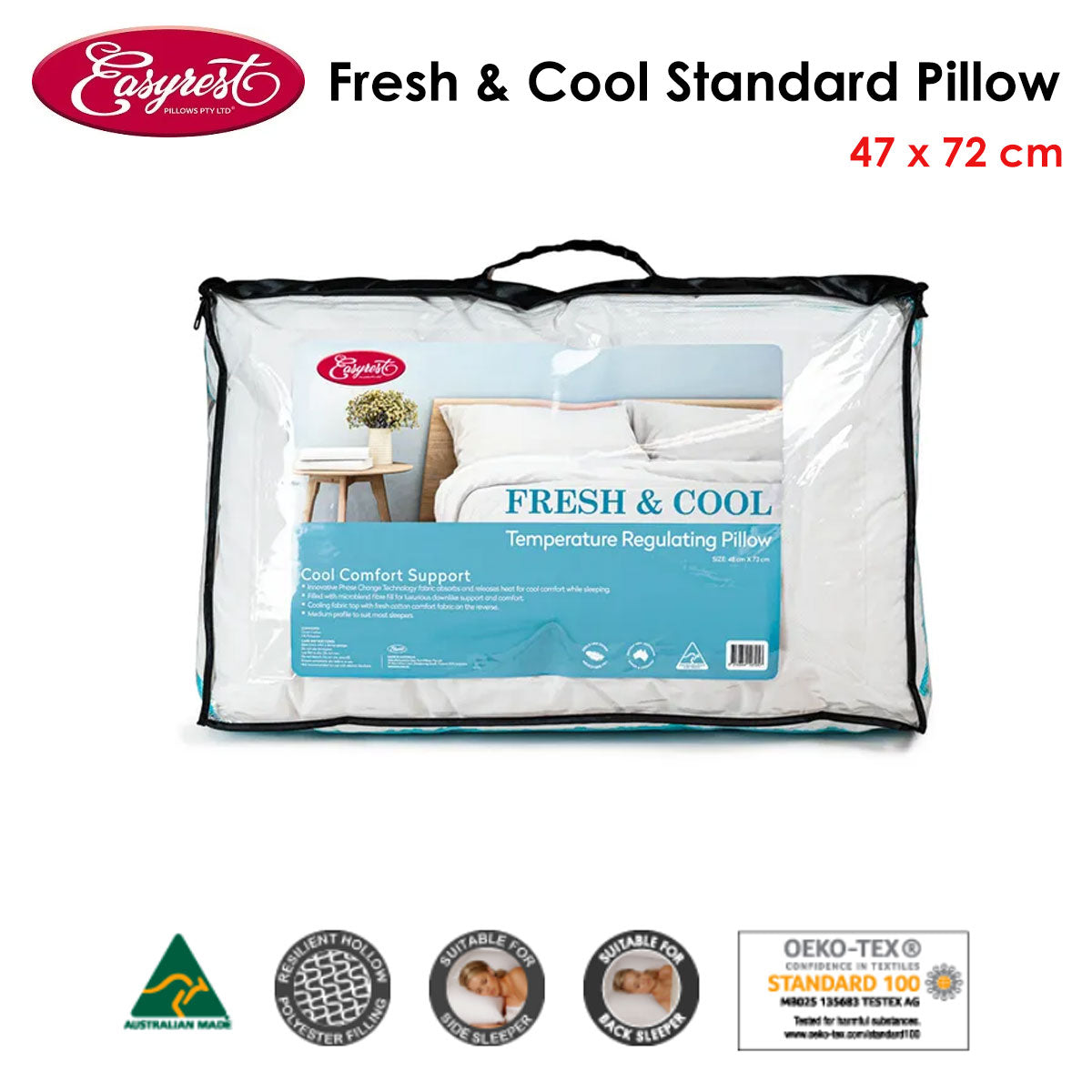 Easyrest Fresh and Cool  Standard Pillow 47x72 cm