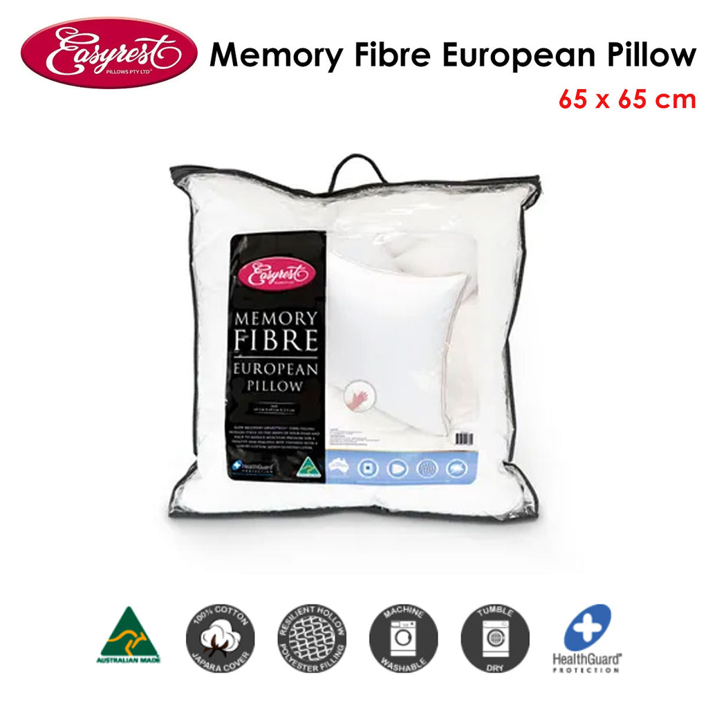 Easyrest Premium Memory Fibre European Pillow