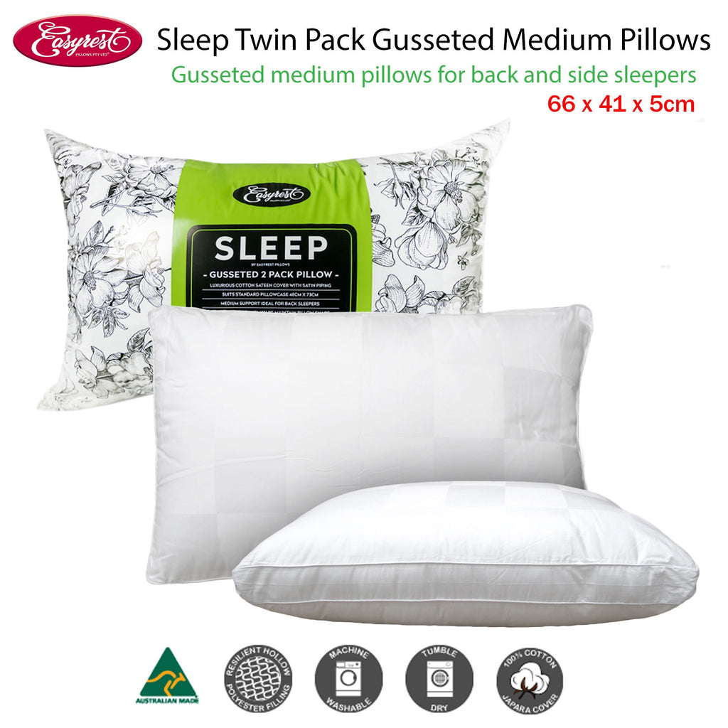 Easyrest Sleep Gusseted Medium Standard Pillows