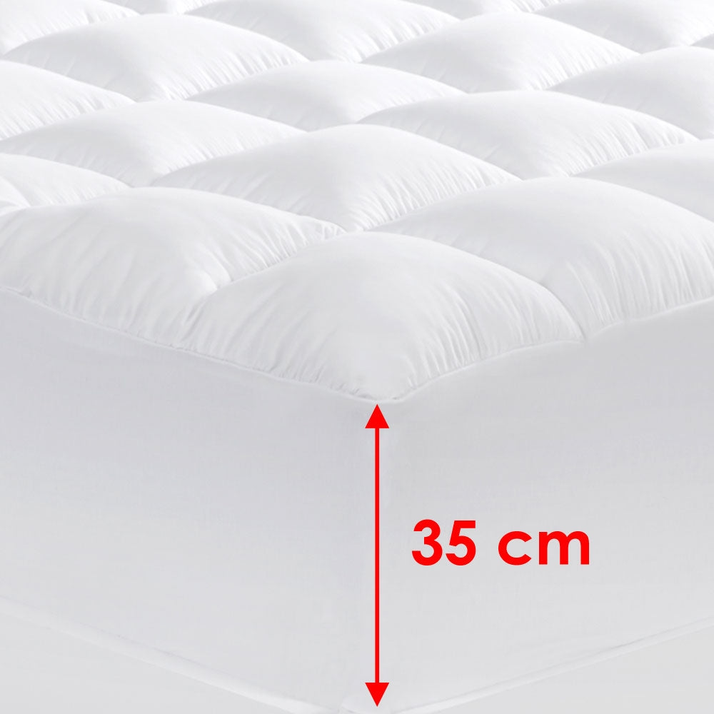 Cloudland Mattress Topper 1000GSM Microball King Single