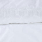 Riviera Maison Elowen White Cotton Quilt Cover Set King