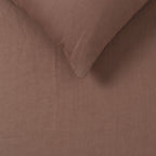 Vintage Design Homewares Hazelnut 100% Hemp Quilt Cover Set Queen