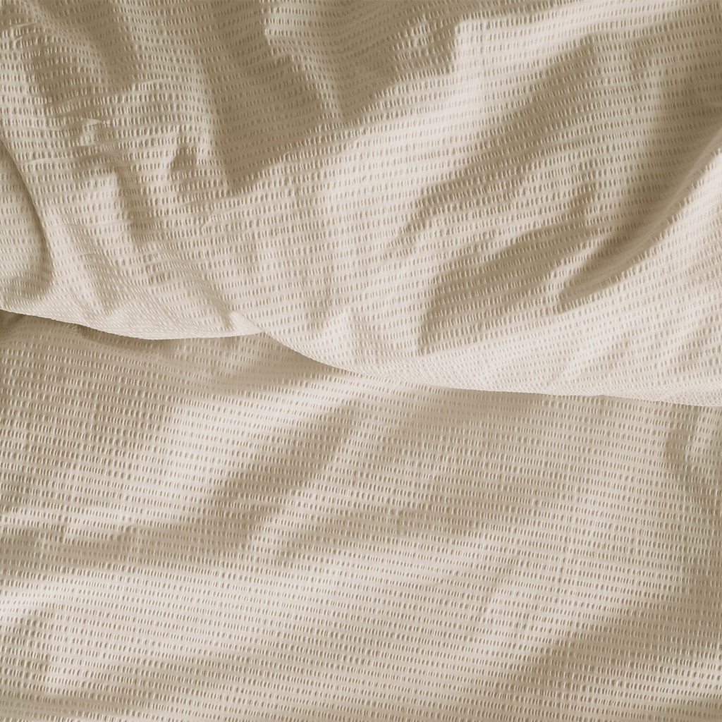 Bedding House Summer Sand Seersucker Cotton Quilt Cover Set Queen