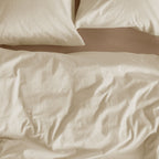 Bedding House Summer Sand Seersucker Cotton Quilt Cover Set Queen