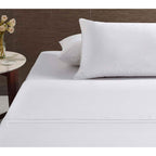 Accessorize White Piped Hotel Deluxe Cotton Sheet Set Luxury Hotel Bedding Collection