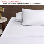 Accessorize Hotel Deluxe Cotton Sheet Set - Luxury Hotel-Style Bedding Collection