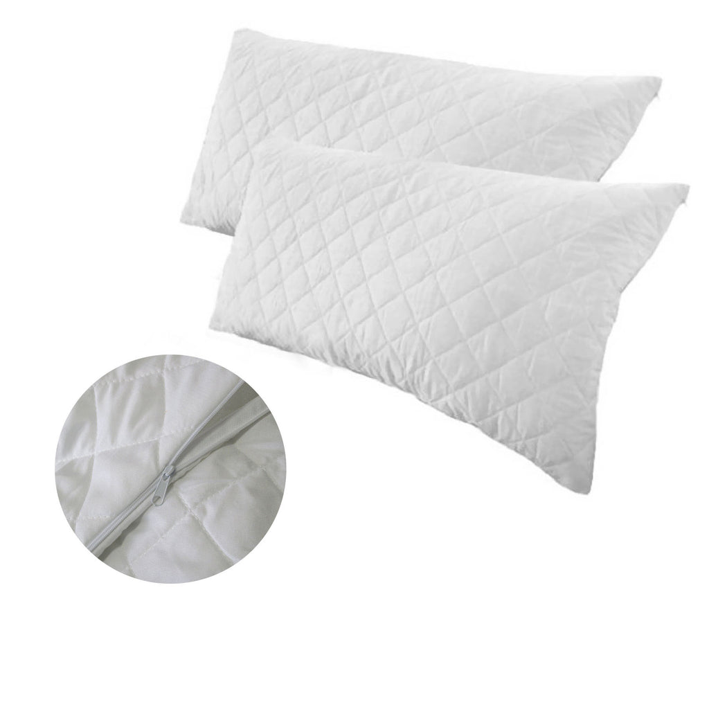 Quilted King Pillow Protectors Twin Pack