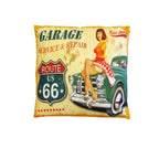 Australian Mancave Retro Cushion Collection Vintage Automotive & Retro Logos Range