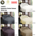 Ramesses 1450TC Egyptian Cotton Sateen Sheet Set - Premium Luxury Bedding Collection