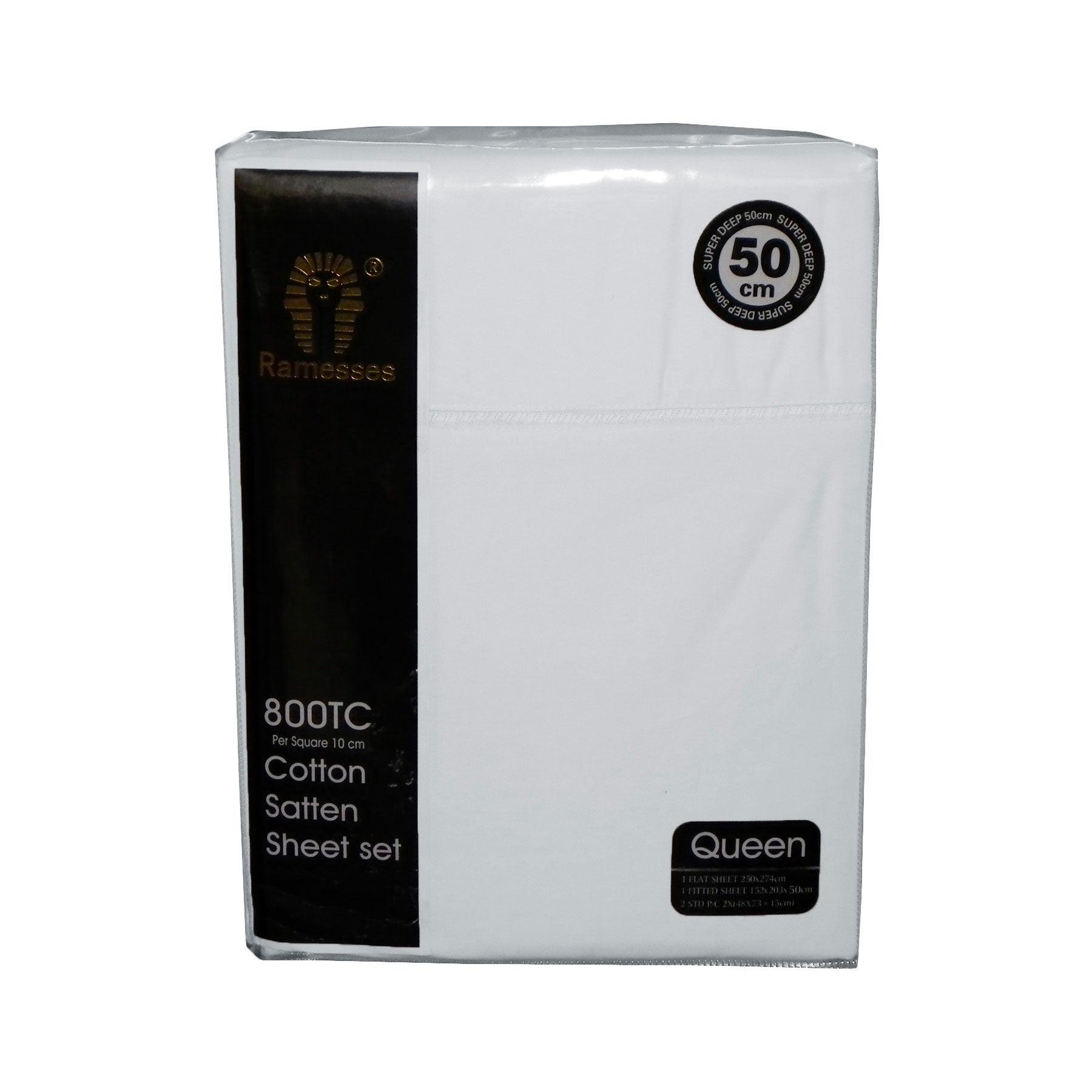 800TC Ramesses Cotton Sateen Sheet Set Luxury Egyptian-Style Hotel Bedding Collection