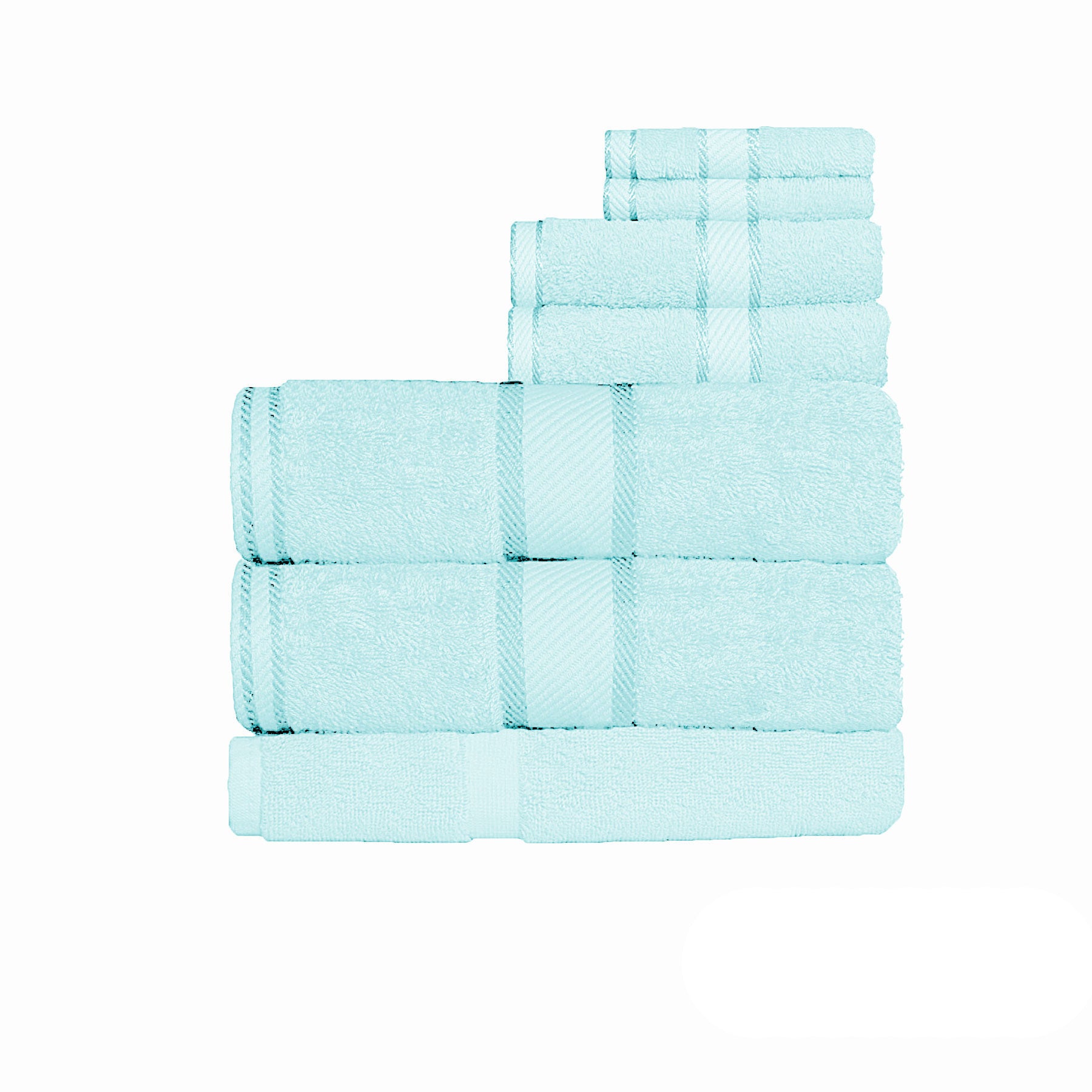 Kingtex 550gsm Cotton 7 Pce Bath Sheet Set Premium Absorbent Luxury Towels