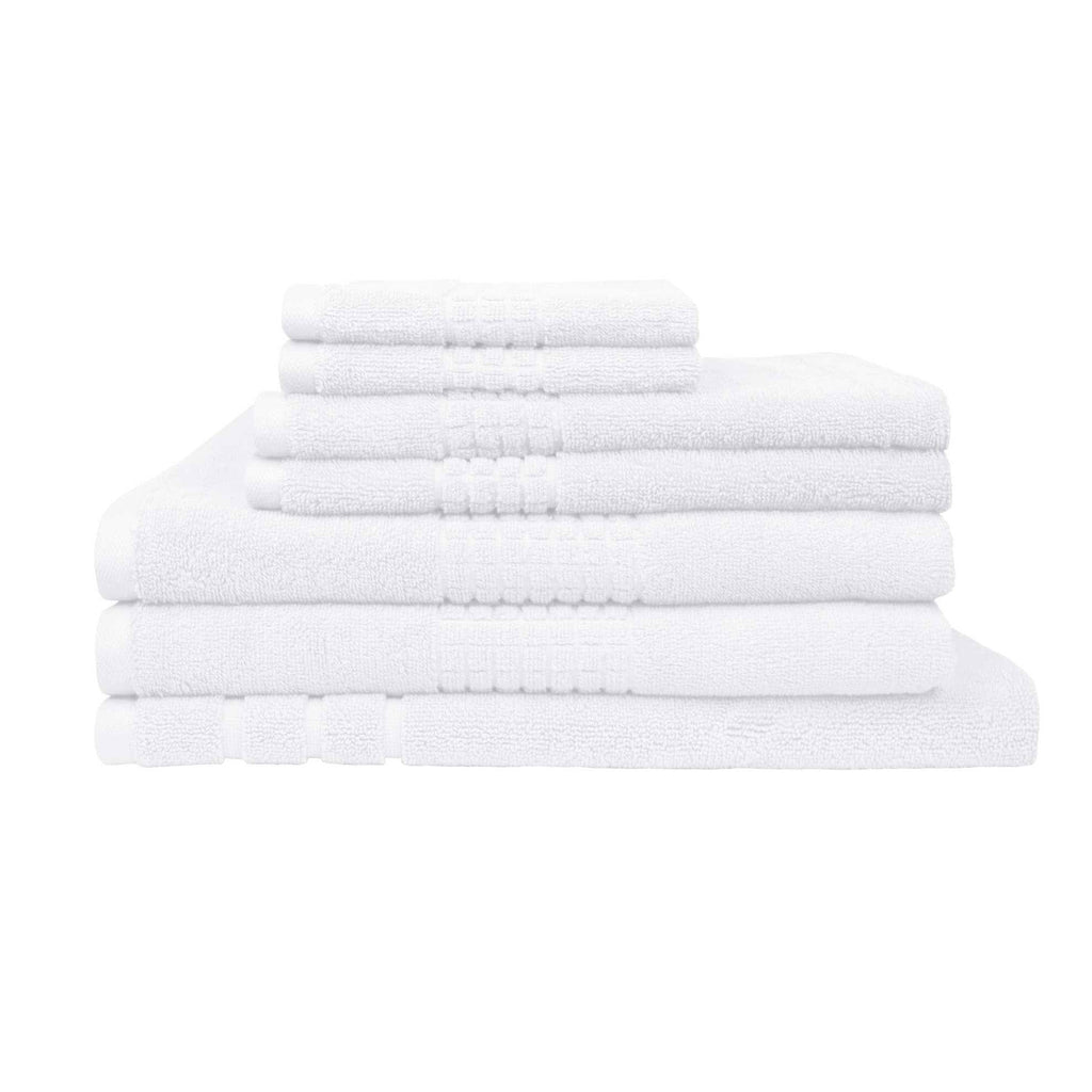 Rans Montage 7 Piece Cotton Bath Towel Set - Premium Soft Absorbent Towels for Home