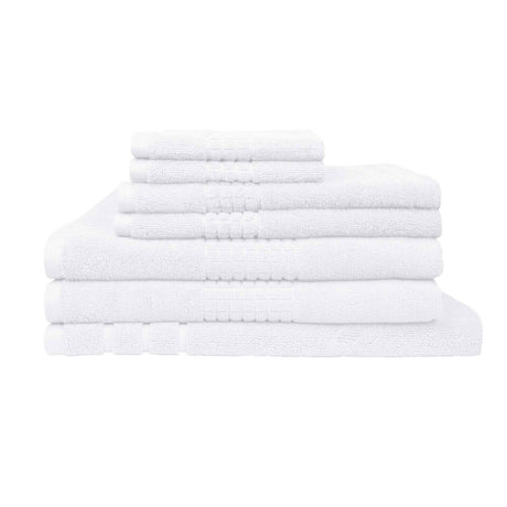 Rans Montage 7 Piece Cotton Bath Towel Set - Premium Soft Absorbent Towels for Home