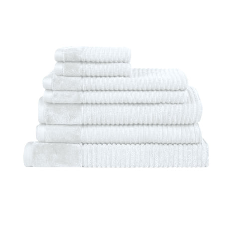 Royal Excellency 7 Piece Cotton Bath Towel Set - Luxury Absorbent Soft Hotel Quality