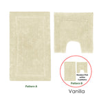 2200GSM 2 Pce Axel 100% Cotton Bath Mat Set - Plush Luxury Bathroom Mats
