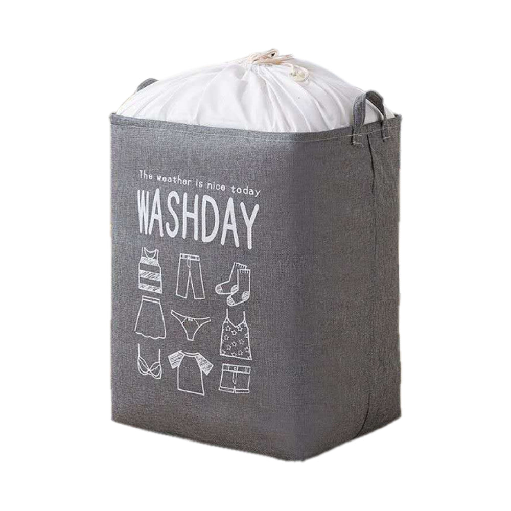 Ex-Large Collapsible Laundry Basket - Grey