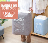 Ex-Large Collapsible Laundry Basket - Grey