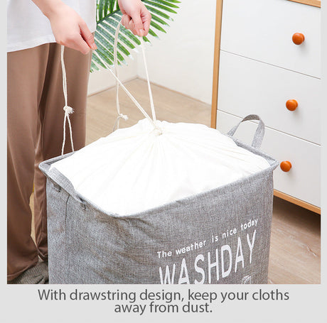 Ex-Large Collapsible Laundry Basket - Grey