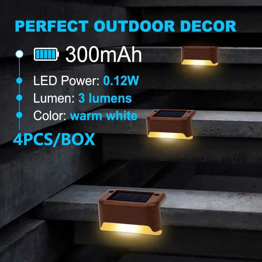 SolarPower Outdoor Deck Lights - 4 Pack