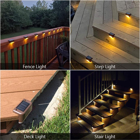 SolarPower Outdoor Deck Lights - 4 Pack