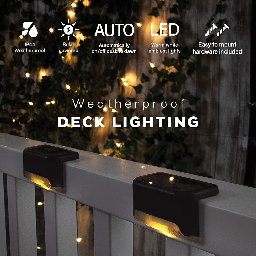 SolarPower Outdoor Deck Lights - 4 Pack